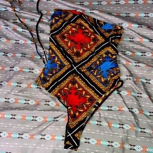 multi color/red bodysuit.